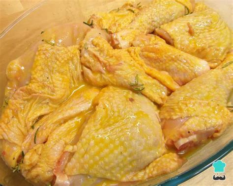 Pollo a la mostaza y miel al horno Receta fácil