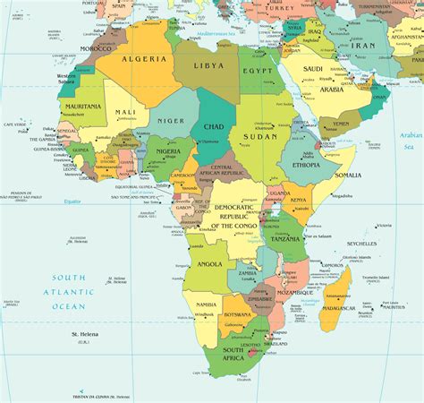 Africa Political Map 2 •