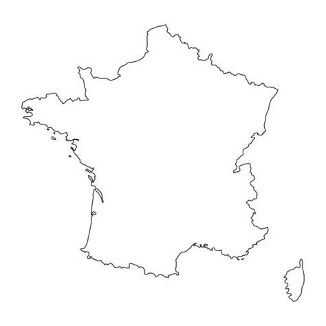 Carte De France Vierge Vectoriels Et Illustrations Libres De Droits