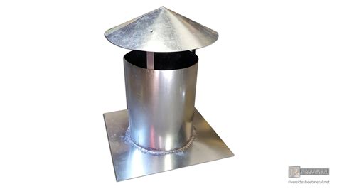 Galvanized Steel Roof Vent Without Screen Custom