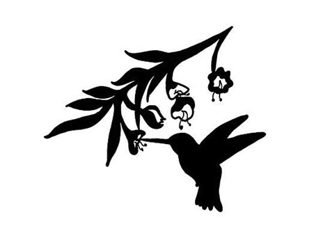 Hummingbirdandflowerssiluet Imphavok › Portfolio › Hummingbird