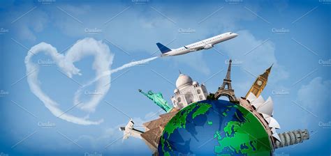 Love Traveling All Over The World Illustrations ~ Creative Market