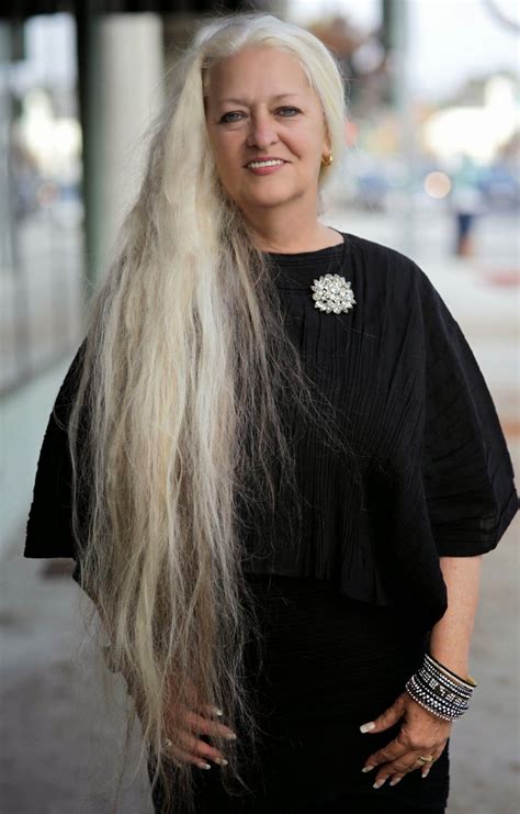 Older Women With Long Hair Galhairs