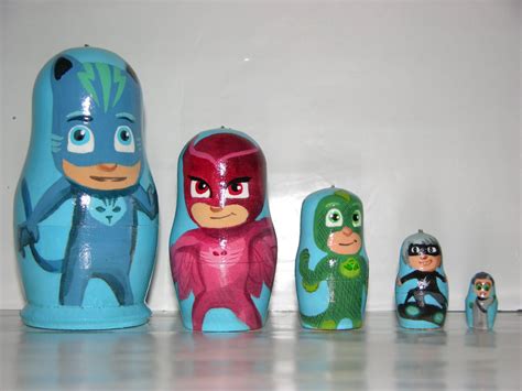 Pj Masks Nesting Doll Etsy