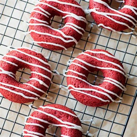 Baked Red Velvet Donuts Homemade Hooplah