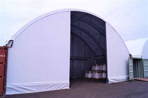12m X 6m Container Dome With Full Front And Rear End Walls Container