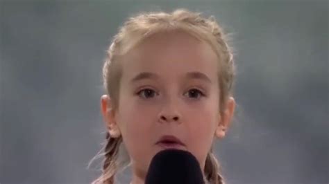 Ukrainian Let It Go Girl Sings National Anthem At Charity Concert