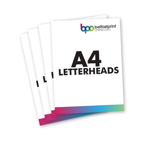 A4 Letterheads 120gsm Belfast Print Online