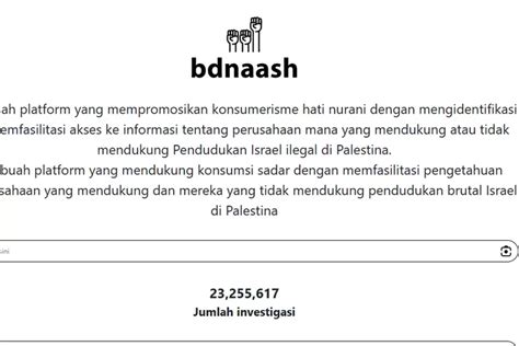 Bdnassh Cara Aktivis Palestina Ajak Boikot Produk Pro Israel Pitutur