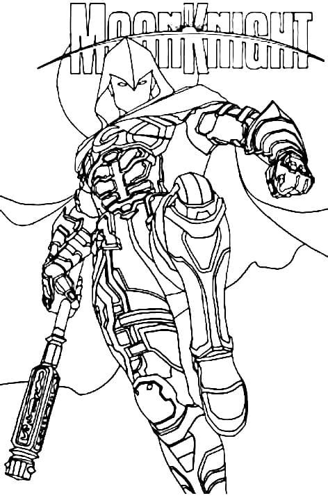 Moon Knight Is Cool Coloring Page Download Print Or Color Online For