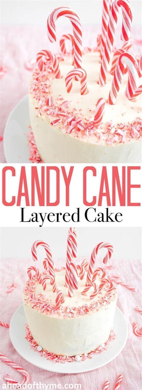 Candy Cane Layered Cake Em 2020 The Best