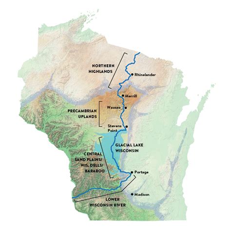 Wisconsin River Map
