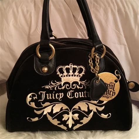 Black Velvet Juicy Couture Handbag Juicy Couture Handbags Juicy