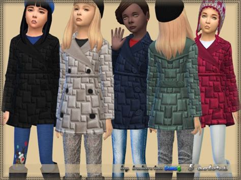 The Sims Resource Child Coat By Bukovka • Sims 4 Downloads