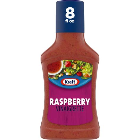 Kraft Raspberry Vinaigrette Salad Dressing 8 Fl Oz Bottle Walmart