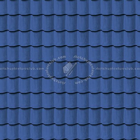 Blue Clay Roofing Mercurey Texture Seamless 03439