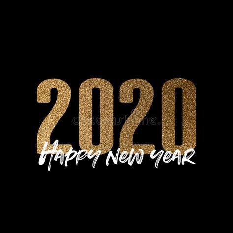 Happy New Year 2020 New Year S Eve Poster Composition Stock