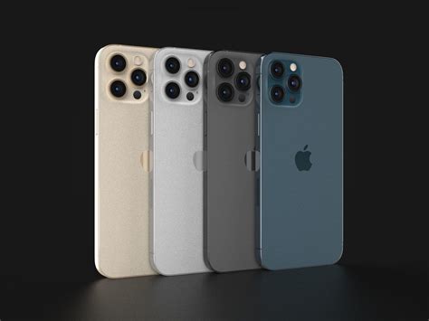 So, choosing a color for your iphone 12 pro and 12 pro max that fits your style and preference is important. Apple iPhone 12 Pro Max in all Official Colors 3D asset 1