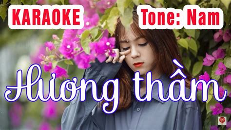 Karaoke Hương Thầm Beat Tone Nam Chấn Hưng Karaoke Youtube