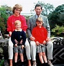 Diana And Charles With Sons William Right And Harry During Their ...