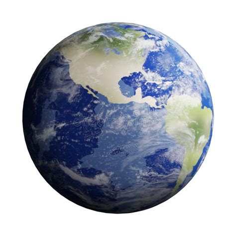 Illustration Of Planet Earth On White Background Stock Illustration