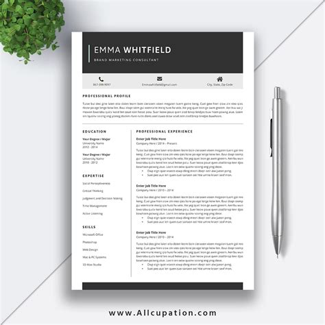 Don't lie or exaggerate on your cv or job application. Resume Templates for Job Application, Creative and Professional CV Template, Cover Letter, Word ...