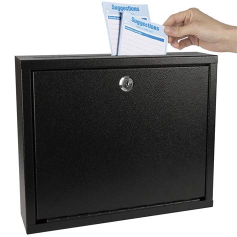 Kyodoled Suggestion Box With Lock Wall Mountedmail Box Key Drop Box