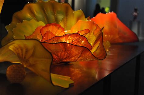 Stunning Yellow And Orange Flowers Made In Glass This Sculpture Is