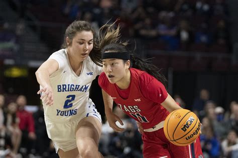 Ncaaw Gonzaga Bulldogs Upset Byu Cougars In Wcc Tournament Title Game