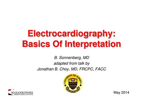 Ppt Electrocardiography Basics Of Interpretation Powerpoint