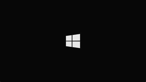 Wallpaper Microsoft Windows Logo Windows 10 Simple Black Background