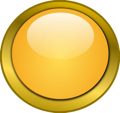 Orange Round Button 1 Clip Art At Vector Clip Art Online