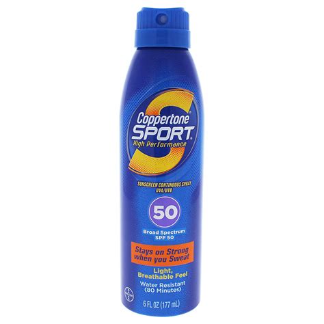 Coppertone Sport Continuous Sunscreen Spray Spf 50 Ingredients Explained