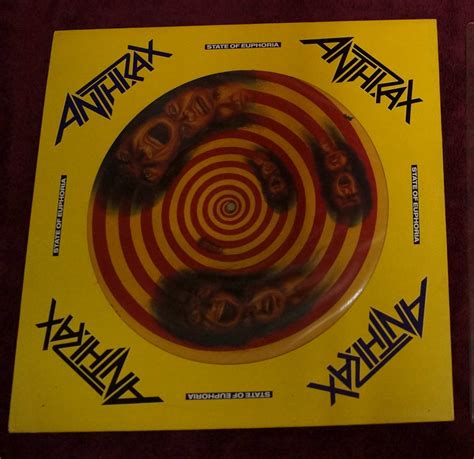 Nak Beli Apa Anthrax State Of Euphoria Picture Disc Vinyl Album 1988