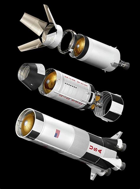 Saturn V Rocket Stages Photograph By Carlos Clarivanscience Photo Library Pixels