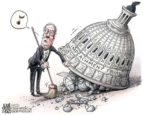 Cartoons As Impeachment Trial Begins Dems Slam Mcconnell