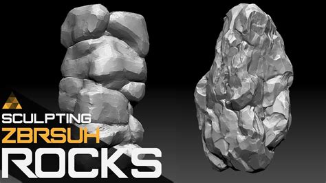 Prototyping Rock Sculpts In Zbrush 2020 Youtube