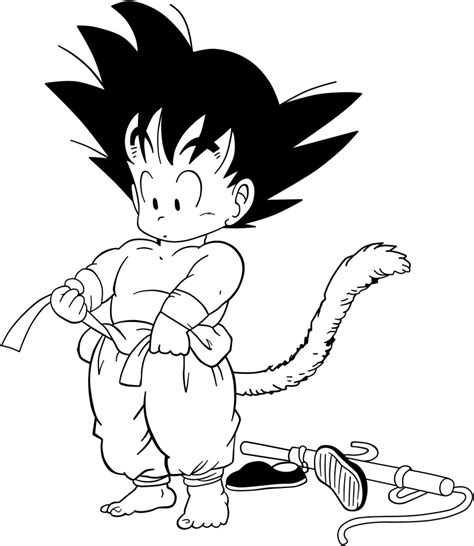 Maybe you would like to learn more about one of these? Dragon Ball - kid Goku 31 - lineart by superjmanplay2 on ...