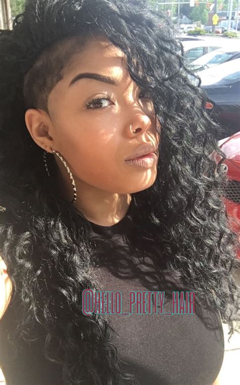 crochet braids styles with shaved sides