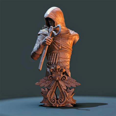 Assassins Creed Bust Stl Files For 3d Printing 3D PRINT MAKER CLUB