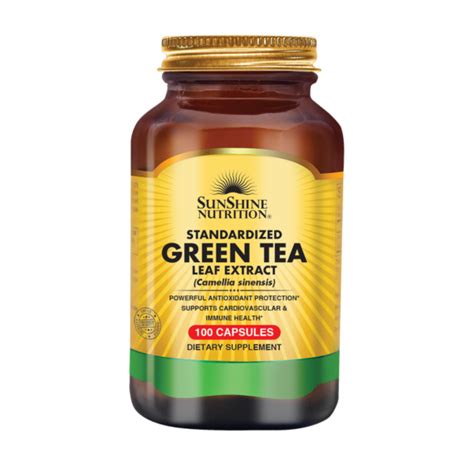 Green Tea 320mg Capsule 100s Sunshine Nutrition