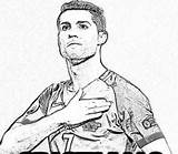 Ronaldo Cristiano Pages Coloring Coloringpagesonly Kids sketch template