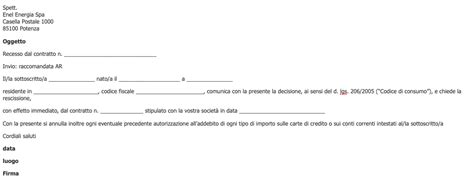 Fac Simile Disdetta Contratto Di Locazione