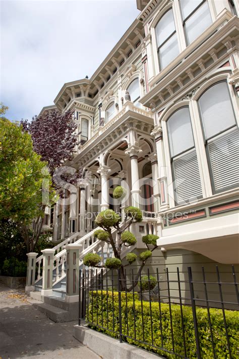 San Francisco Town Houses Stock Photo Royalty Free Freeimages