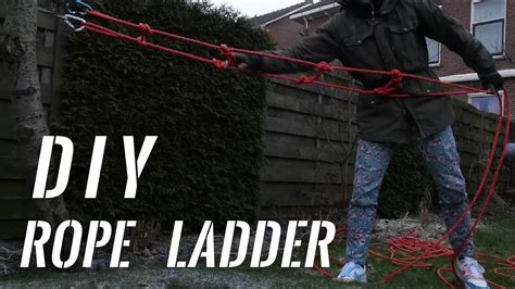 Diy Rope Ladder Only Made By Rope Youtube