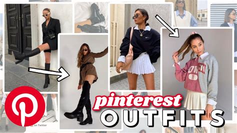 Recreating Pinterest Outfits With Basic Pieces Fall Outfit Ideas Youtube
