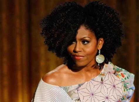 Michelle Obama Cute Natural Hair Styles Curly Hair Styles