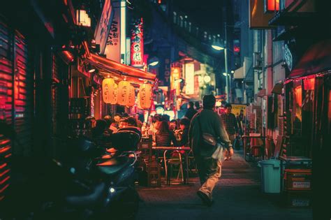 2048x1362 Japan Night Town City Wallpaper Coolwallpapersme