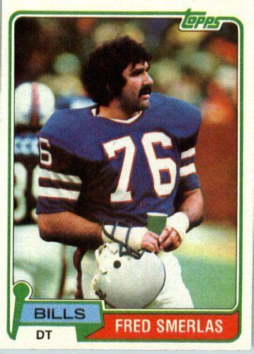 1981 Topps Football Card 201 Fred Smerlas Buffalo Bills By Topps 0