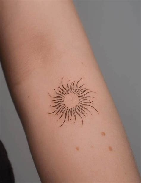 Cute Sun Tattoo